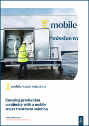 Ensuring production continuity with a mobile water treatment solution